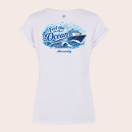 T-Shirt - Feel the Ocean - Damen