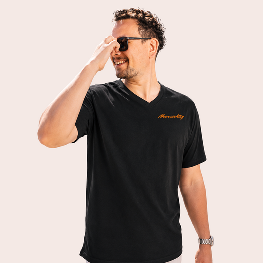 T-Shirt - Meersüchtig - V-Neck - Herren