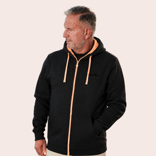 Zipper - Schwarz x Softapricot - Herren