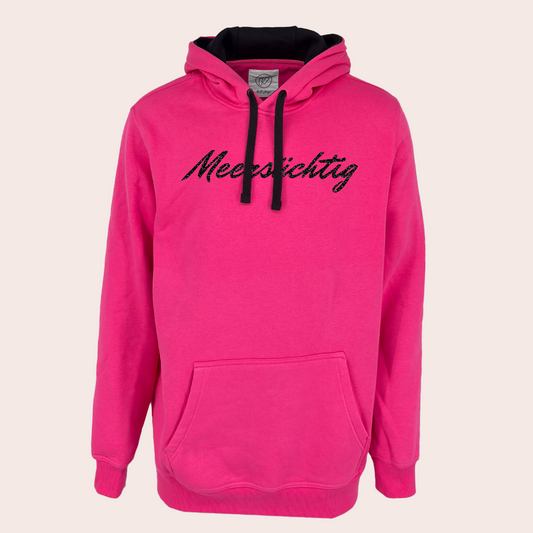 Hoodie - Hibiskus x Schwarz - Unisex