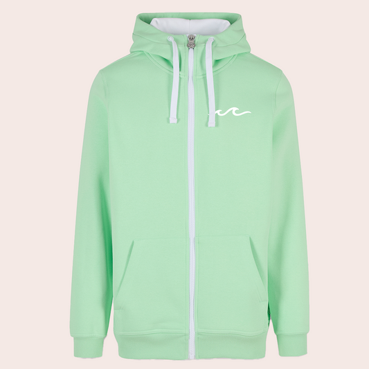 Zipper - Turtle Neck - Minze x Weiß - Herren