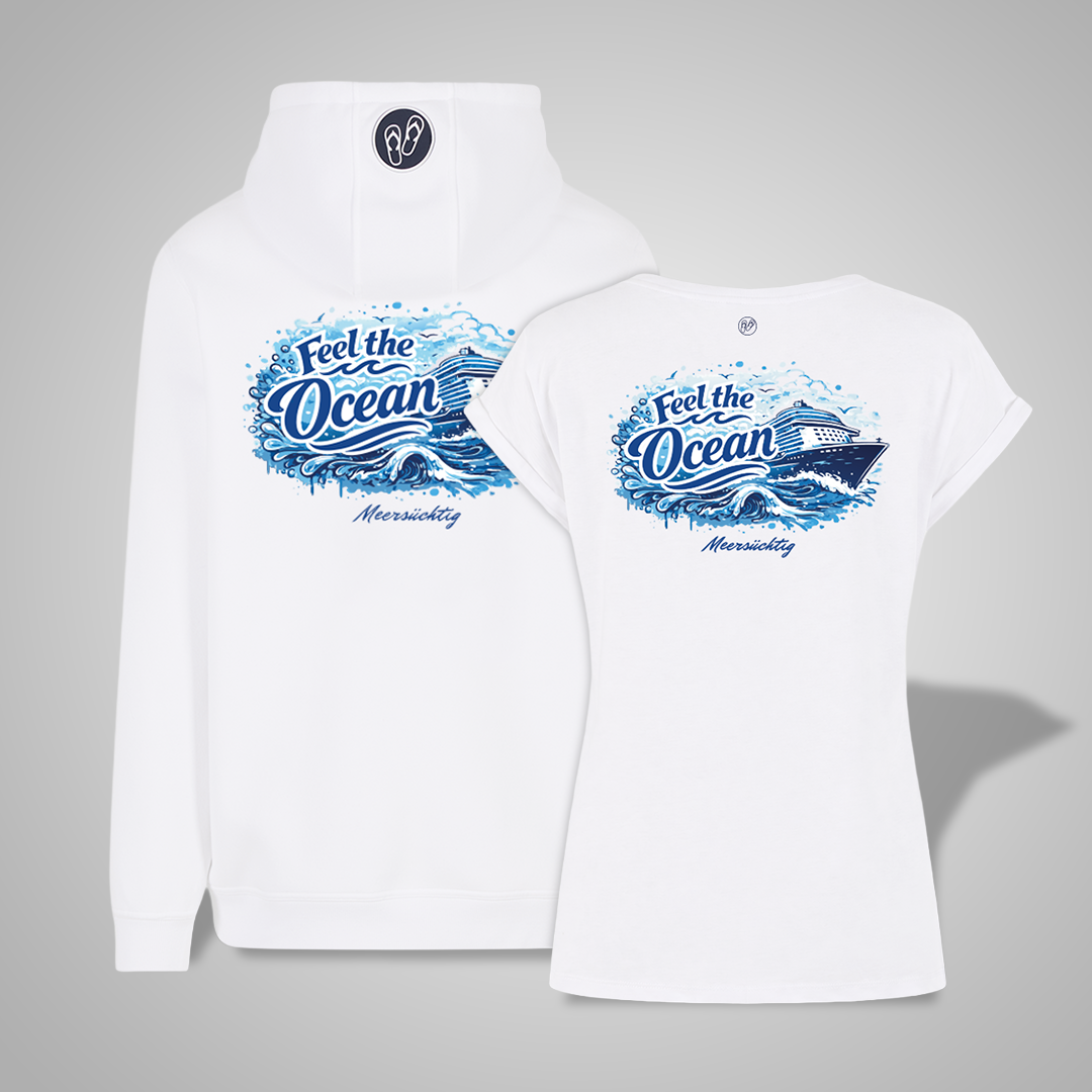 Feel the Ocean - Zipper & T-Shirt - Damen