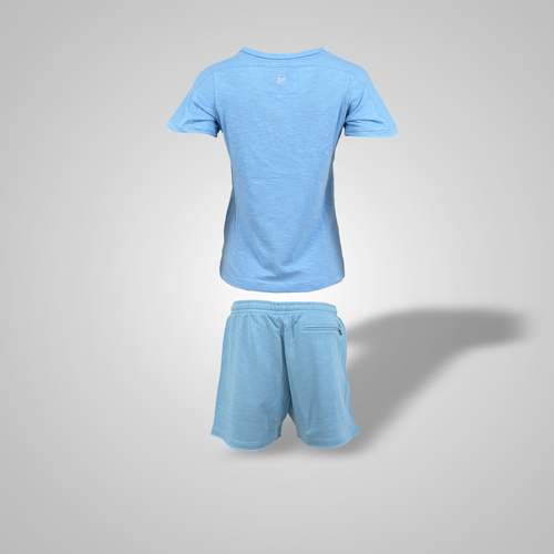 Henley Shirt & Shorts Heavenblue für Damen