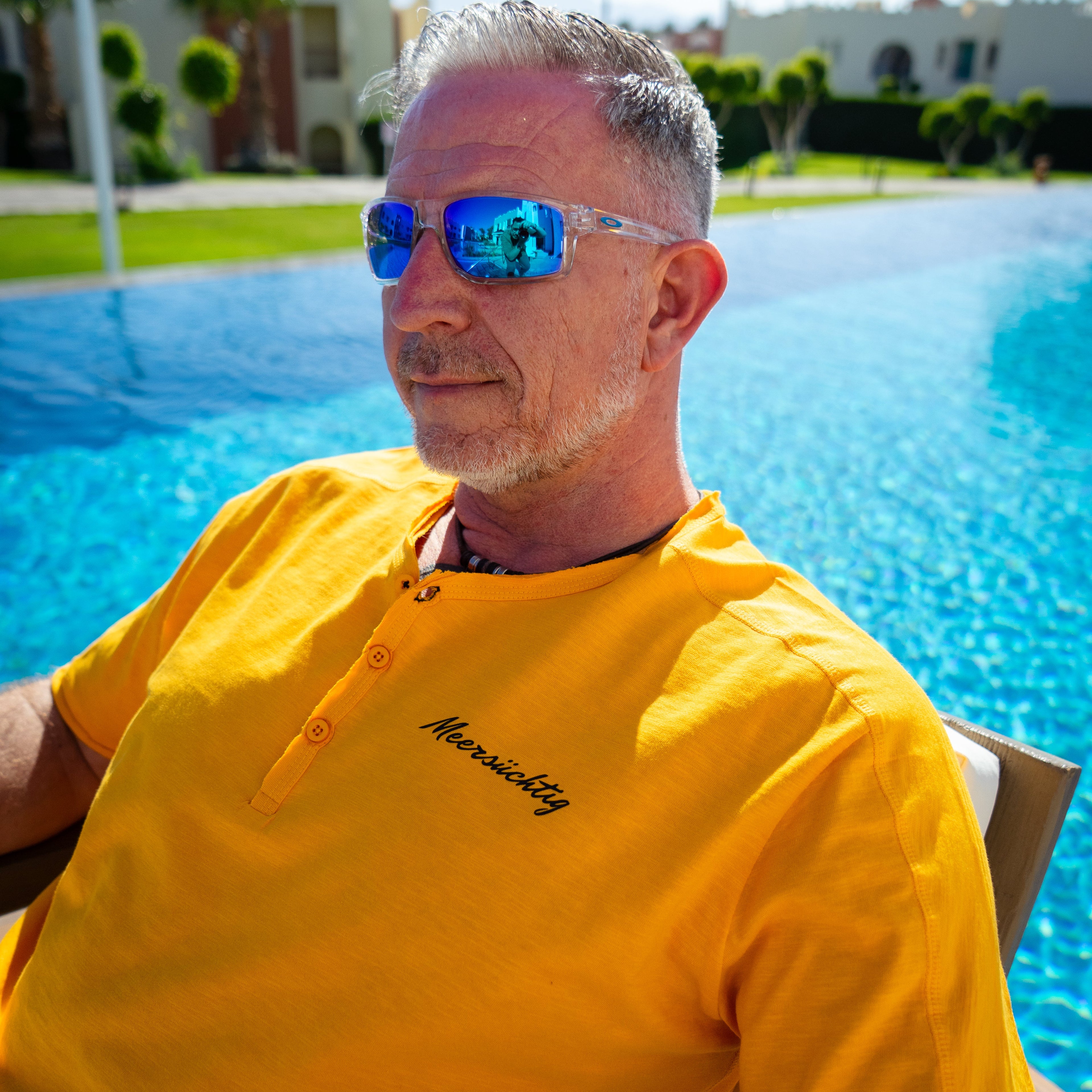 Henley T-Shirt - Magic Mango - Herren