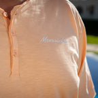 Henley T-Shirt - Soft Apricot - Herren