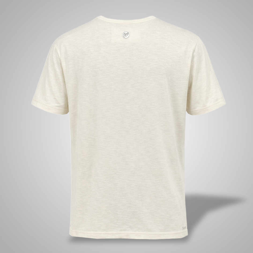 Henley T-Shirt - White Sand - Herren