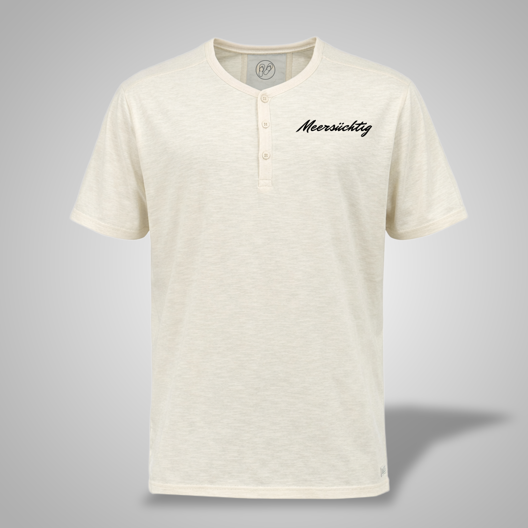 Henley T-Shirt - White Sand - Herren