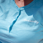 Henley T-Shirt - Heavenblue - Damen