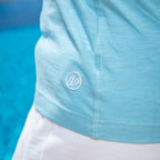 Henley T-Shirt - Heavenblue - Damen