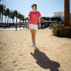 Henley T-Shirt - Pale Pink - Damen