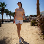 Henley T-Shirt - Soft Apricot - Damen
