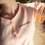 Henley T-Shirt - Soft Apricot - Damen