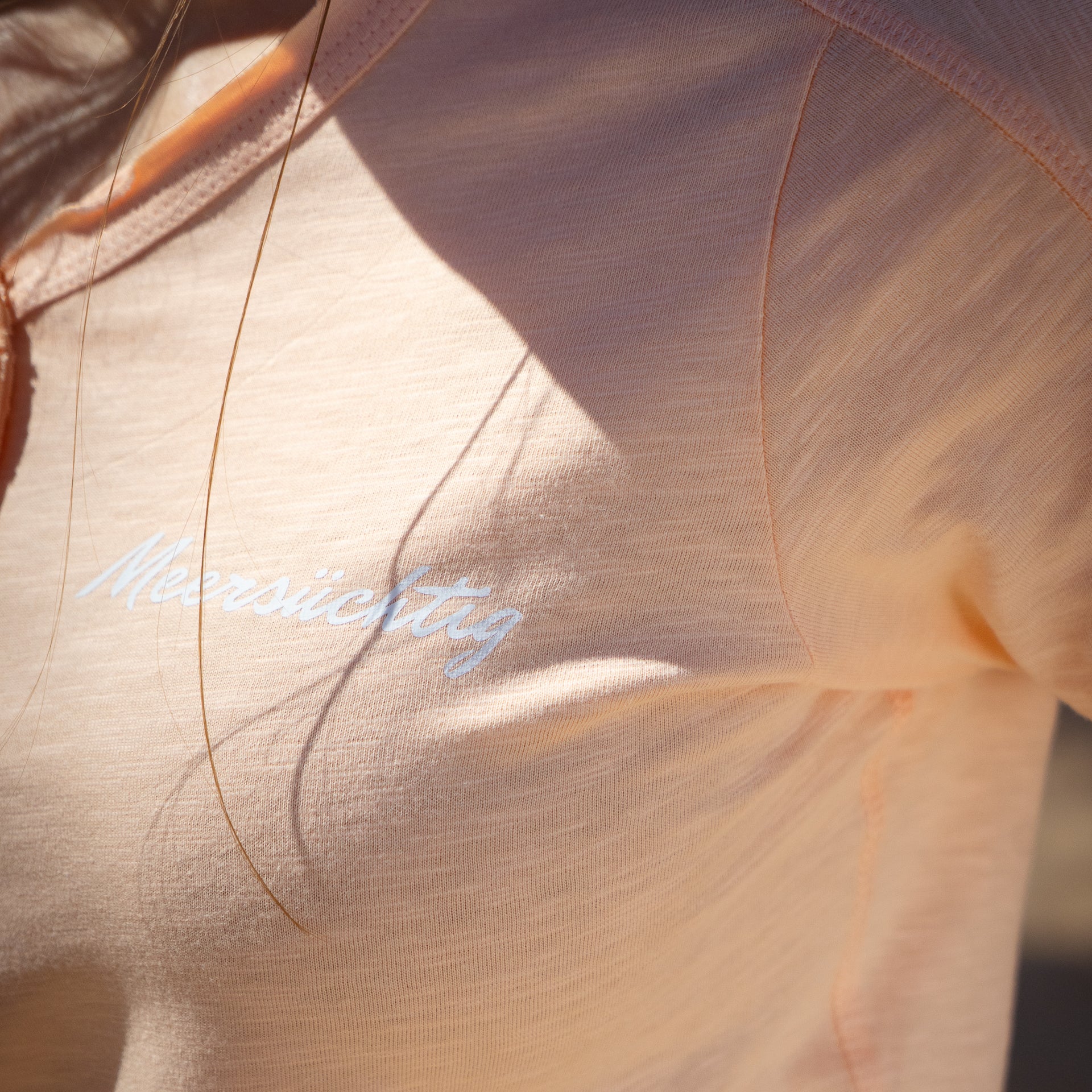 Henley T-Shirt - Soft Apricot - Damen