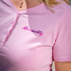 Henley T-Shirt - Softpink - Damen