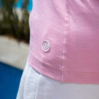 Henley T-Shirt - Softpink - Damen