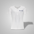 Henley T-Shirt - Weiß - Damen