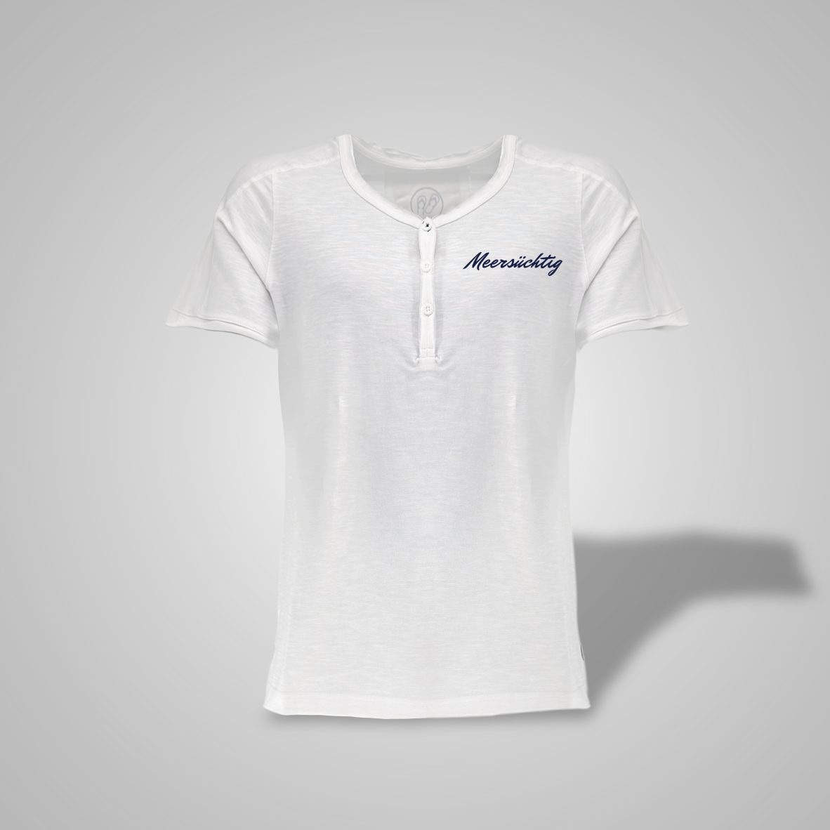 Henley T-Shirt - Weiß - Damen