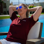 Henley T-Shirt - Cherry - Damen