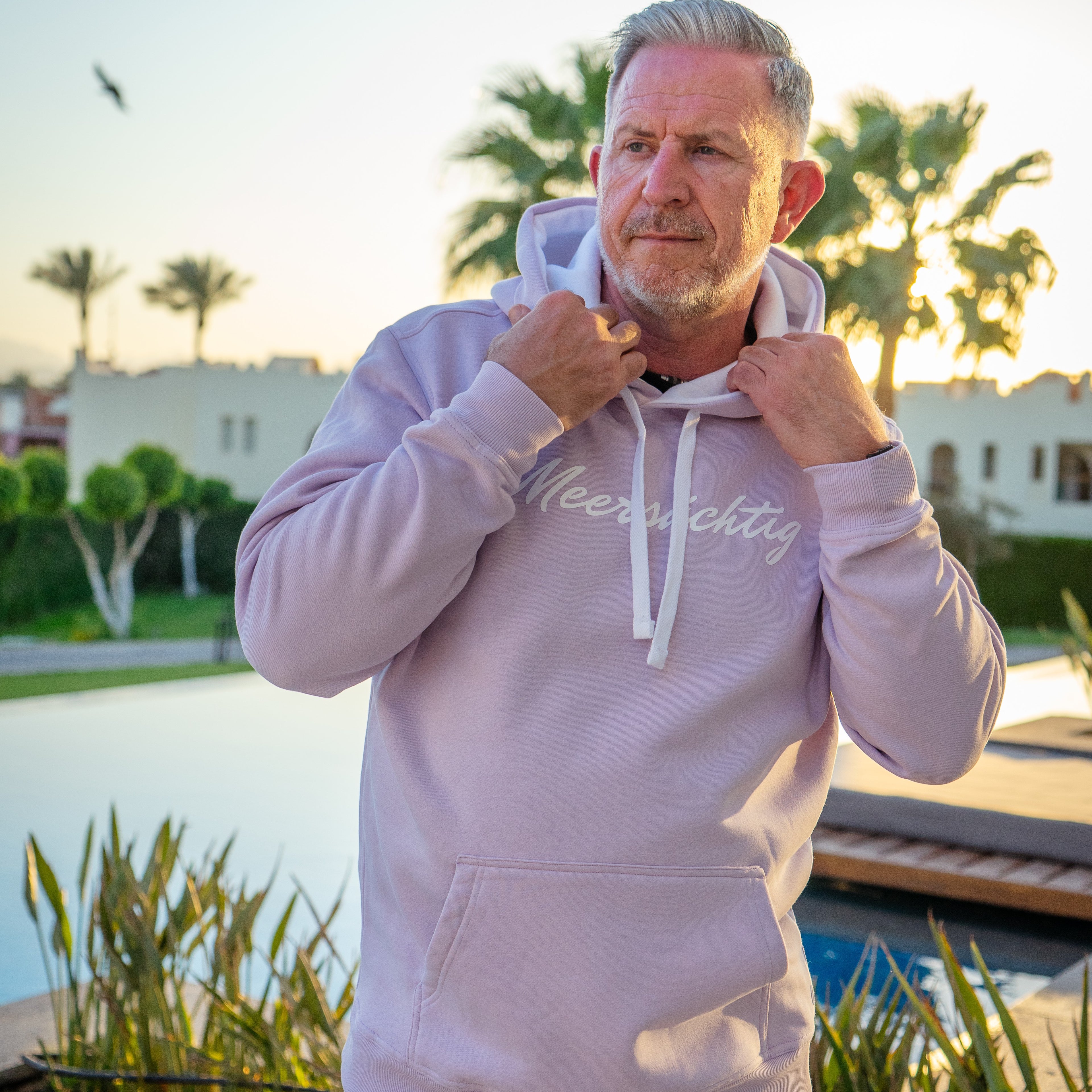 Hoodie - Lila x Weiß - Unisex