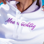 Hoodie - Weiß x Lila - Unisex