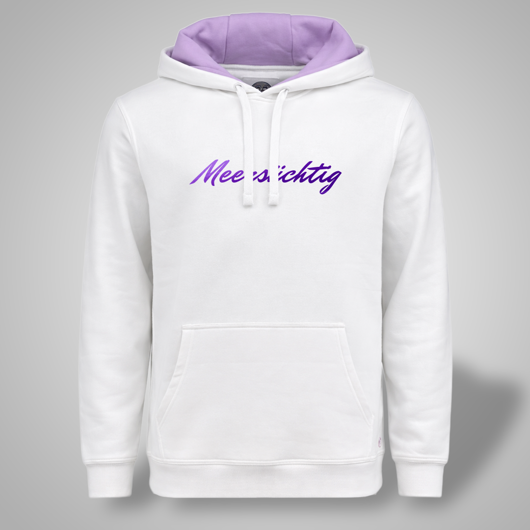 Hoodie - Weiß x Lila - Unisex