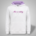 Hoodie - Weiß x Lila - Unisex