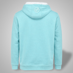 Hoodie - Berylblau x Weiß - Unisex