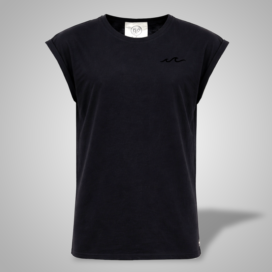 T-Shirt - Welle - rundhals - Damen