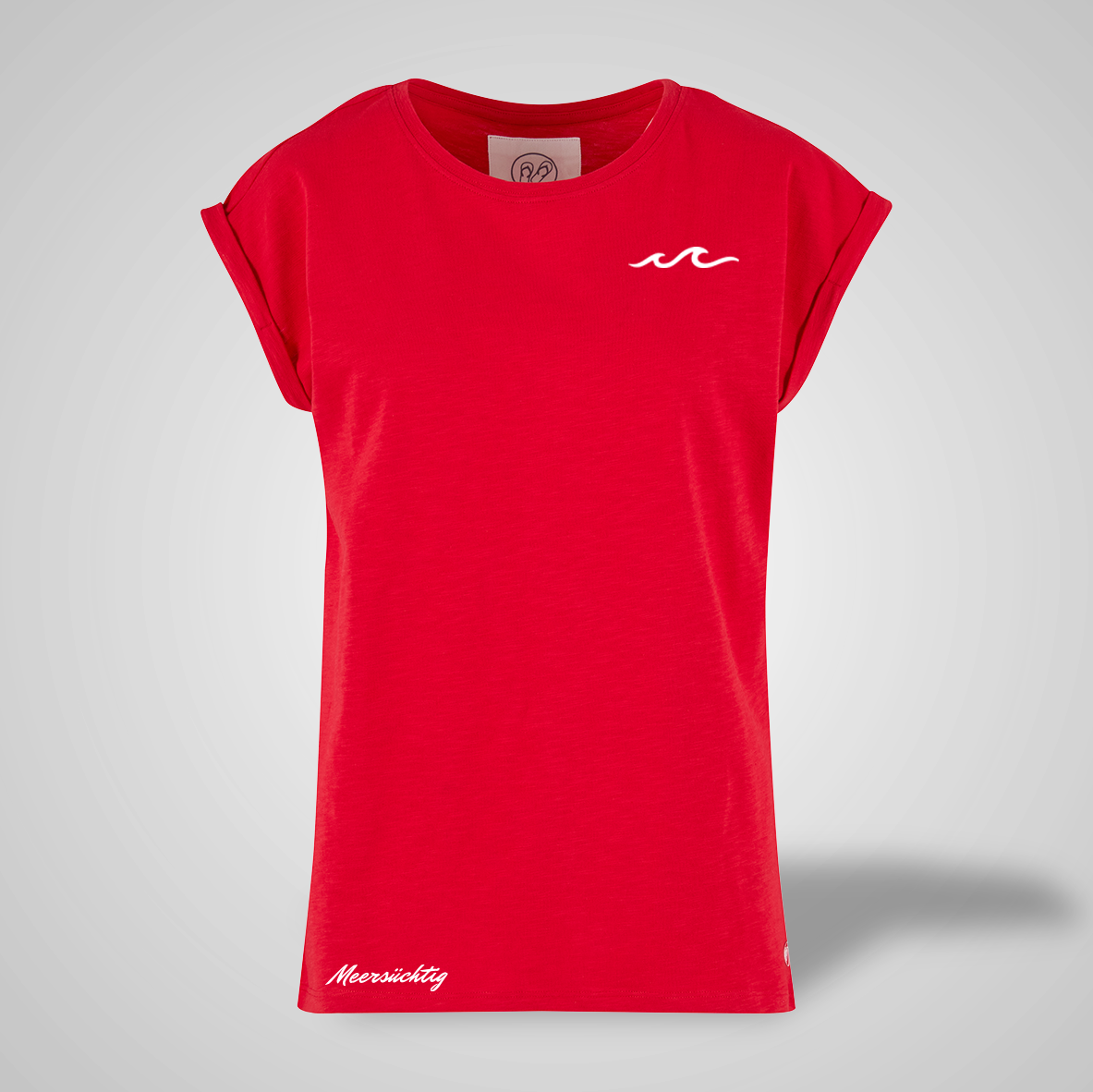 T-Shirt - Welle - rundhals - Damen