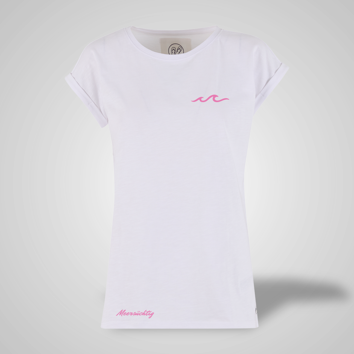 T-Shirt - Welle - rundhals - Damen