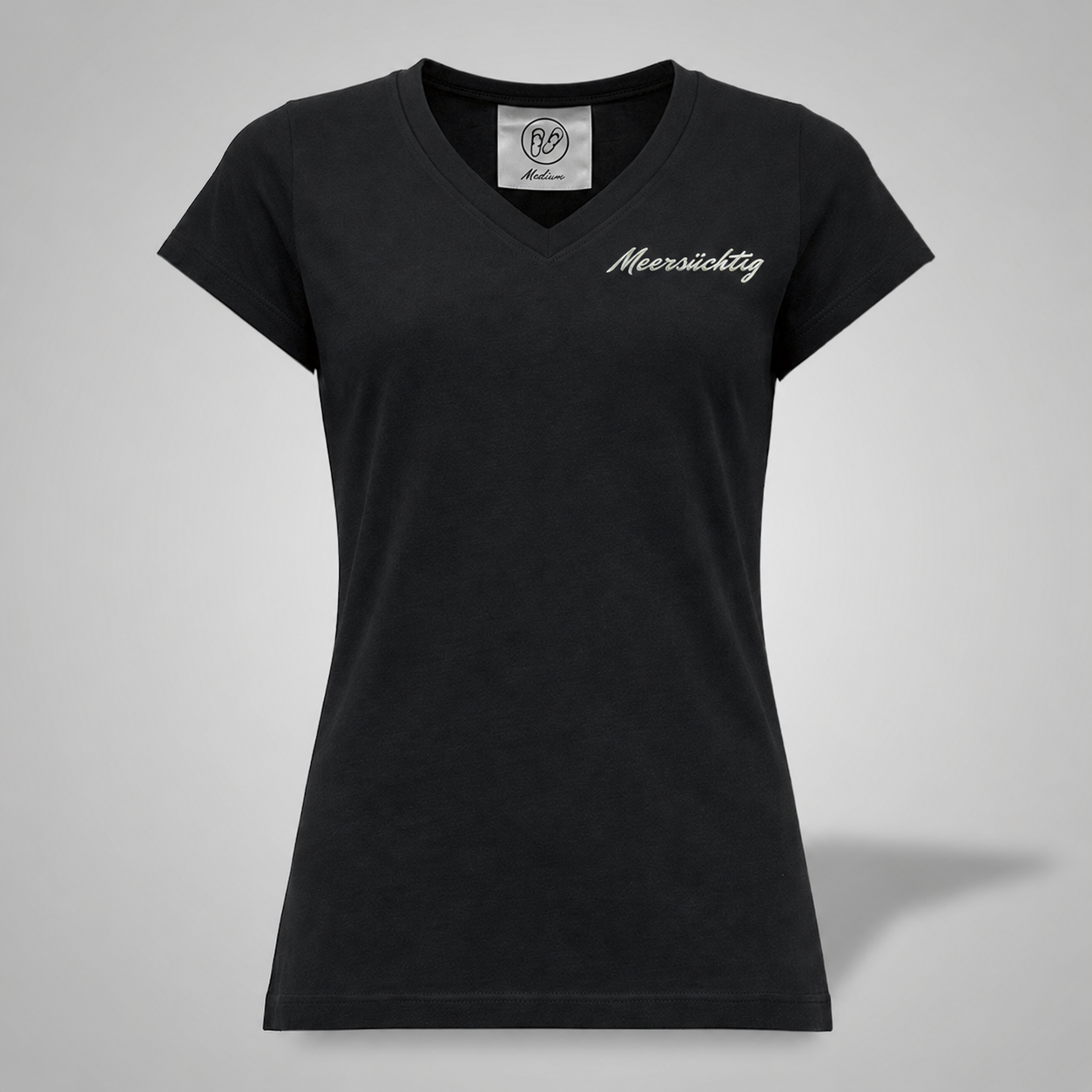 T-Shirt - Meersüchtig Deluxe - V-Neck - Damen