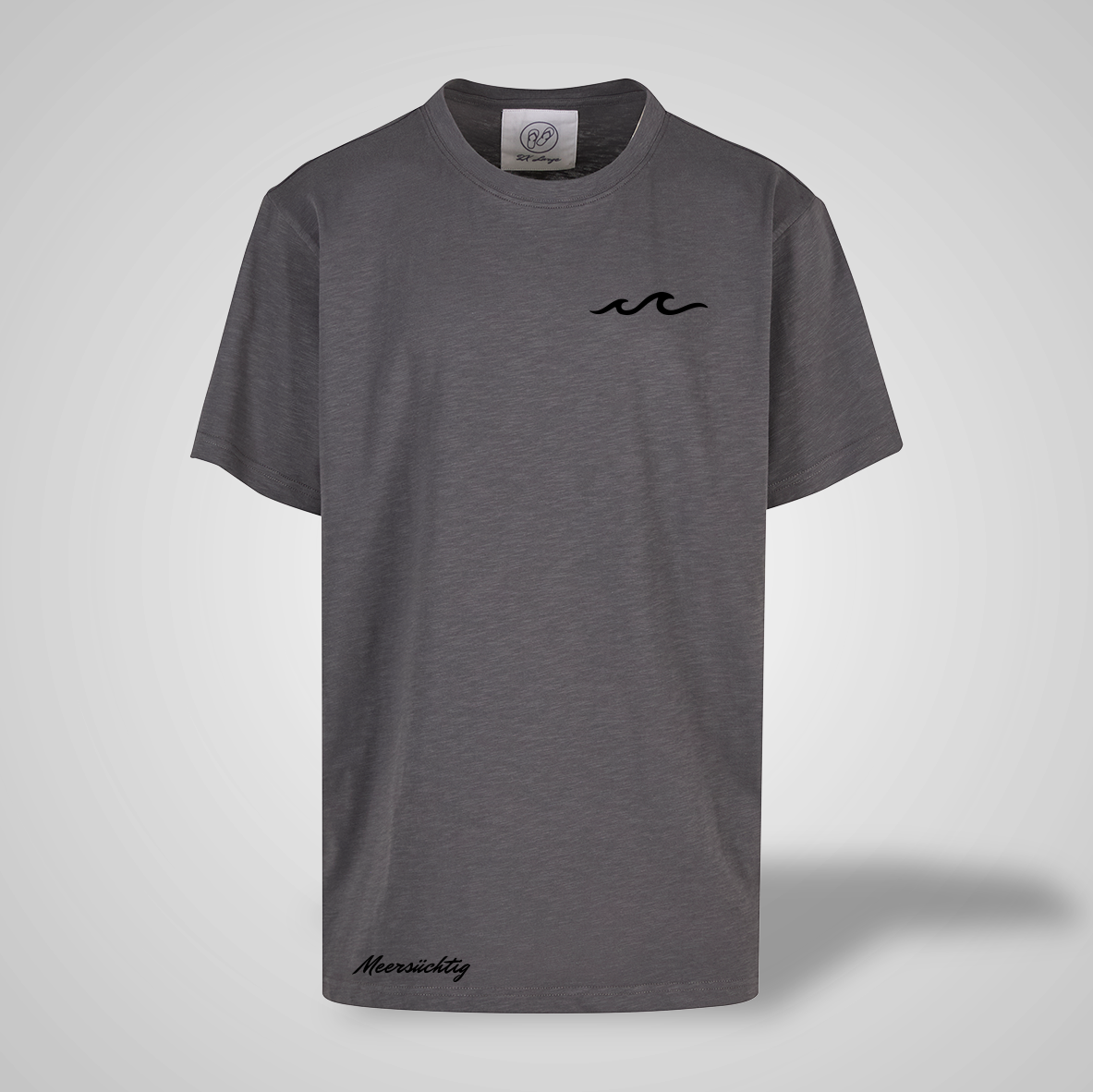 T-Shirt - Welle - rundhals - Herren