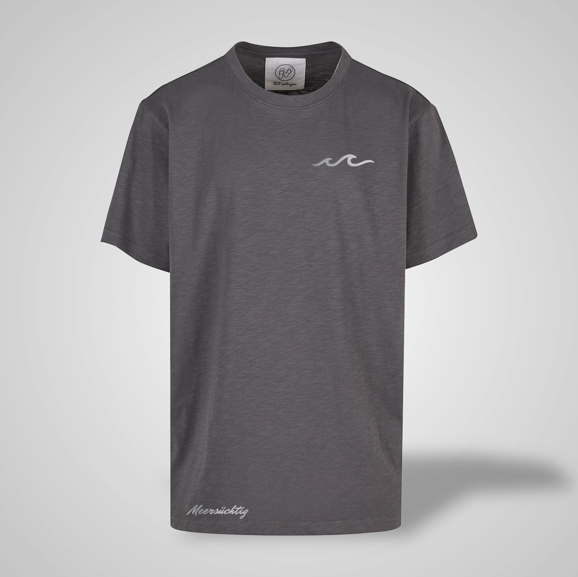 T-Shirt - Welle - rundhals - Herren