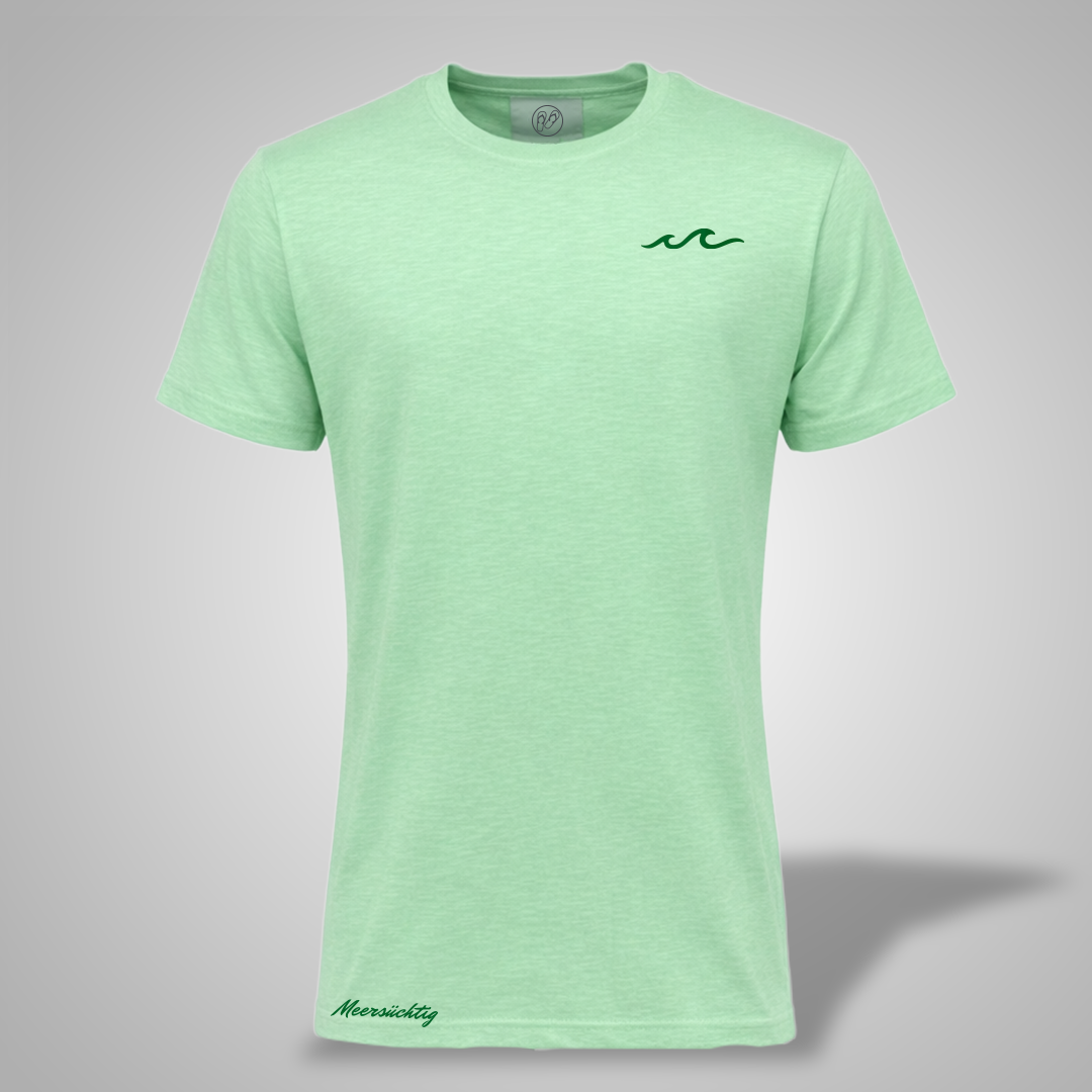 T-Shirt - Welle - rundhals - Herren