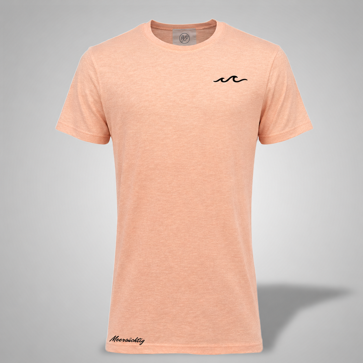 T-Shirt - Welle - rundhals - Herren