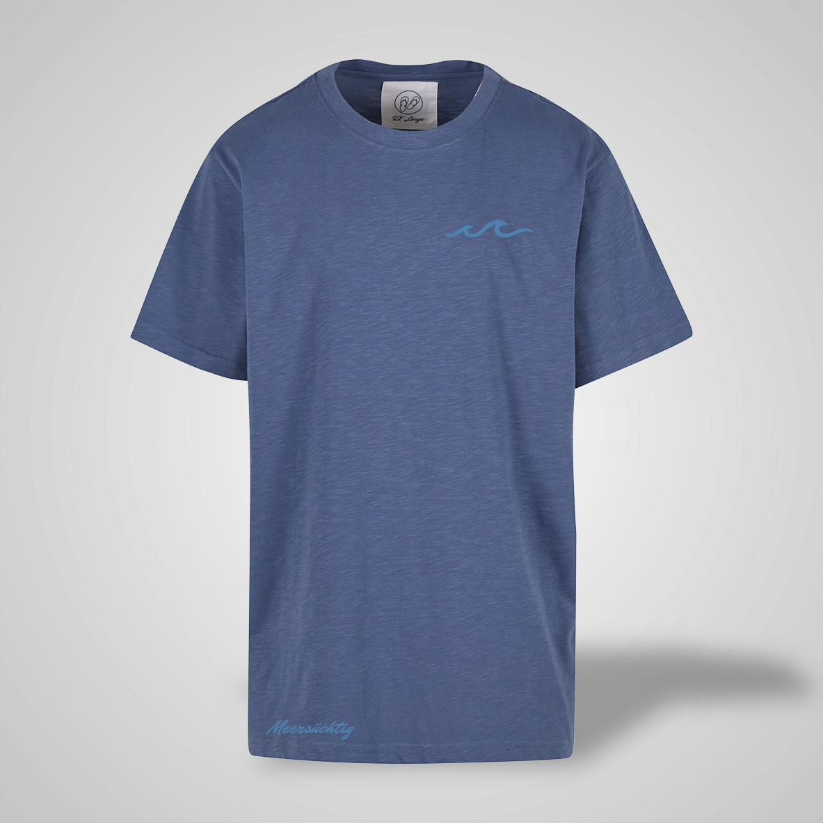 T-Shirt - Welle - rundhals - Herren