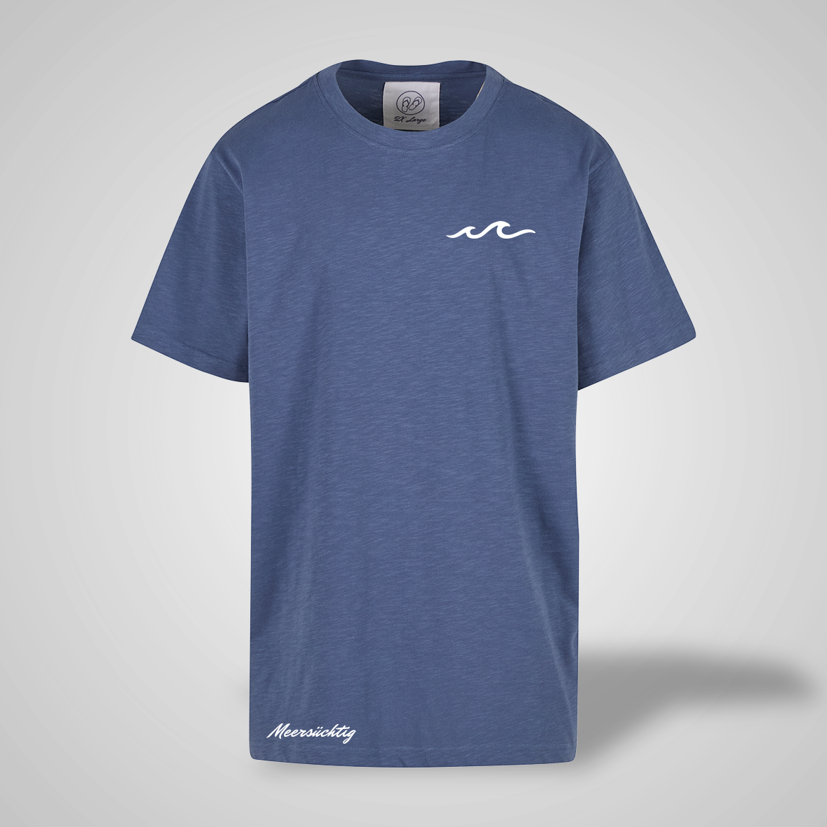 T-Shirt - Welle - rundhals - Herren