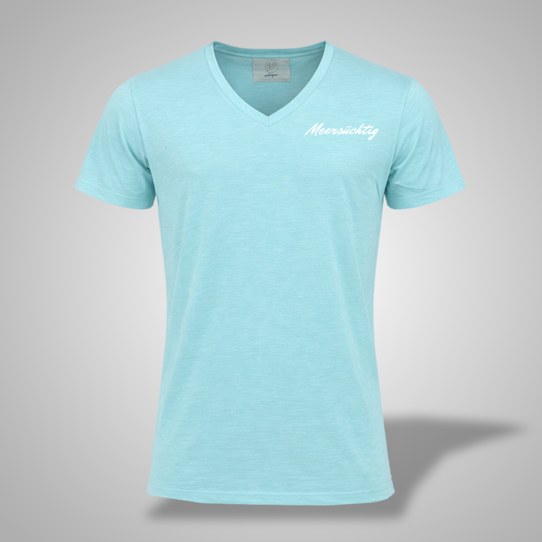 T-Shirt - Meersüchtig - V-Neck - Herren