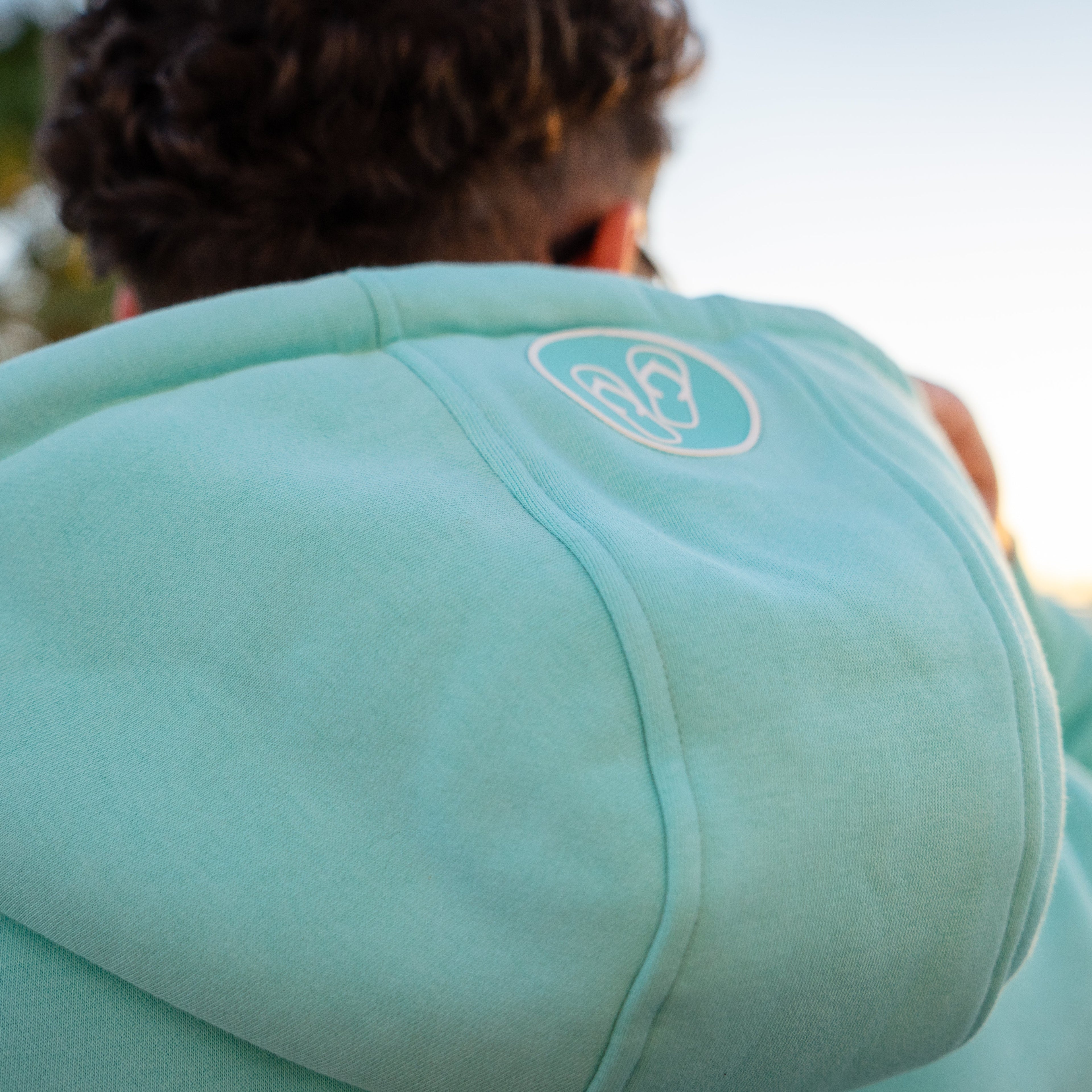 Zipper - Berylblau x Weiß - Unisex