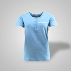 Henley T-Shirt - Heavenblue - Damen