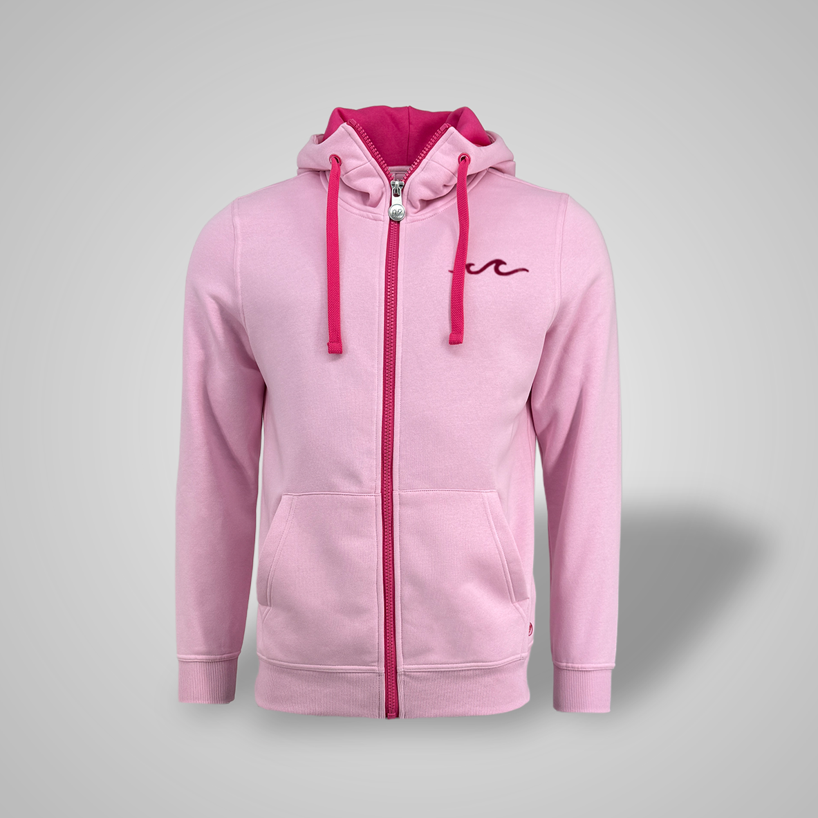 Zipper - Turtle Neck - Softpink x Hibiskuspink - Damen