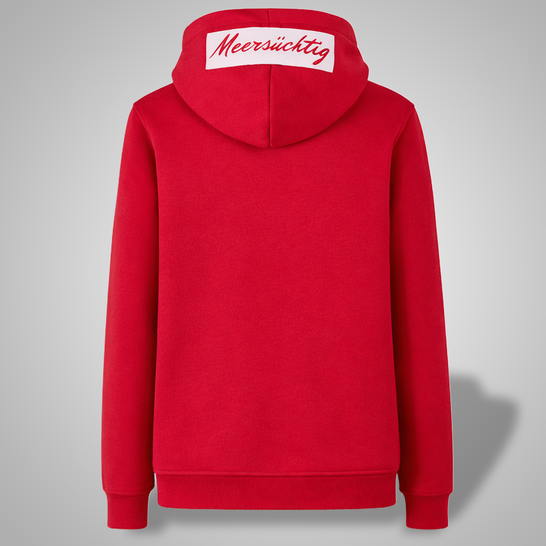 Zipper - Turtle Neck - Rot x Weiß - Unisex