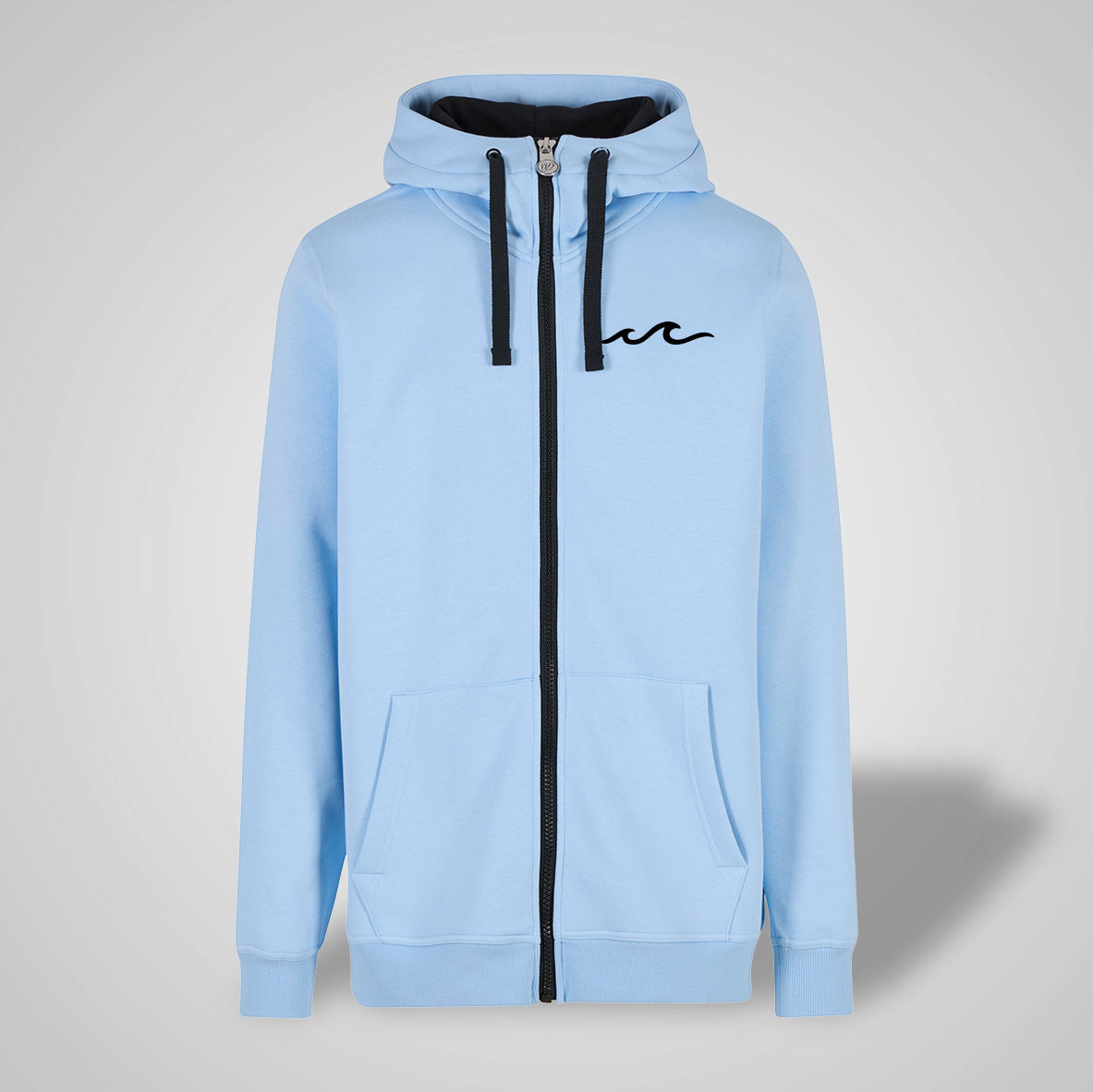 Zipper - Turtle Neck - Blau x Schwarz - Herren