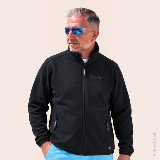 Sweatjacke - Schwarz x Schwarz - Herren