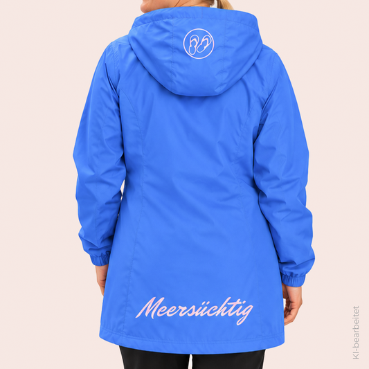 Windbreaker - Kobaltblau x Softpink - Damen