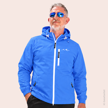 Windbreaker - Kobaltblau x Weiß - Herren