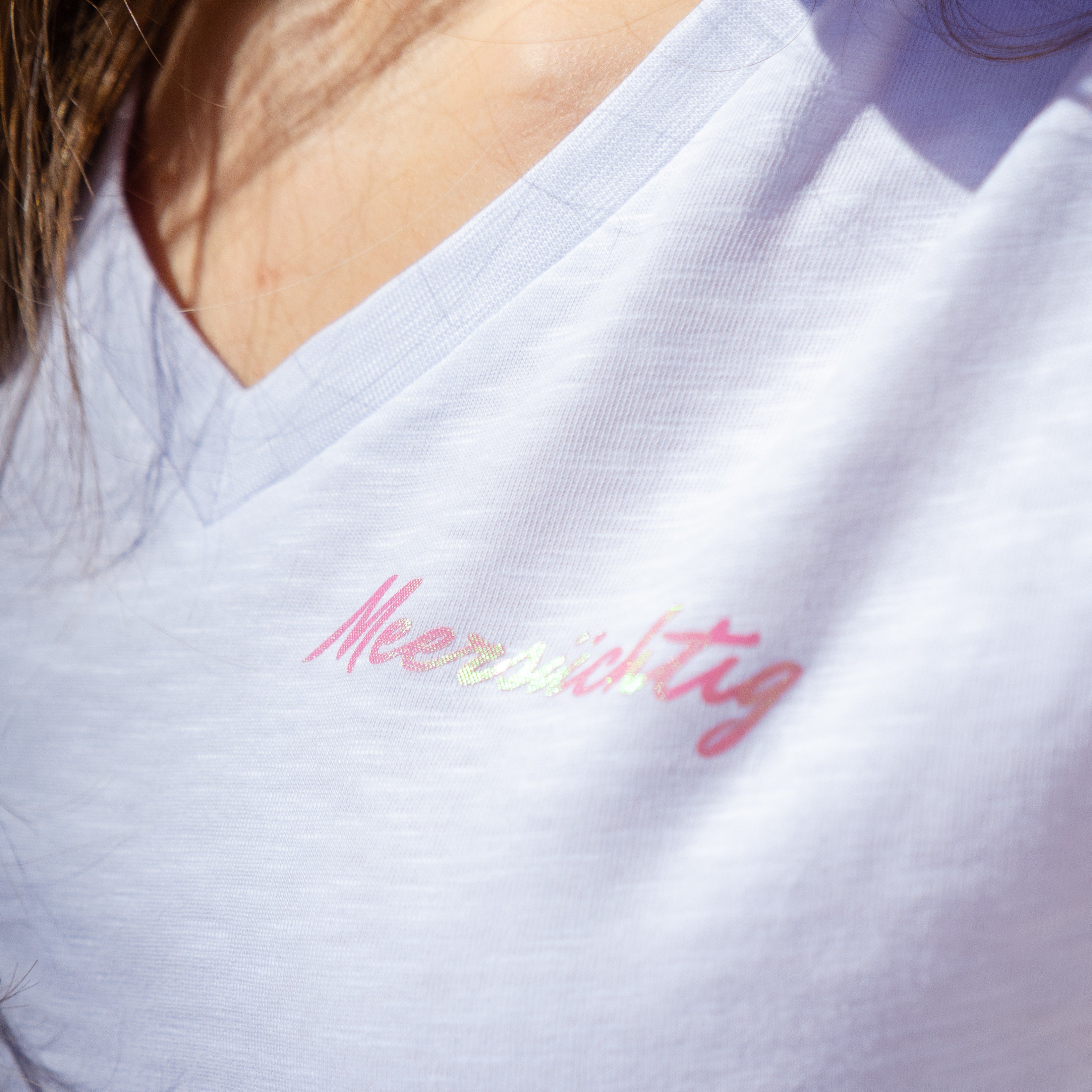 T-Shirt - Meersüchtig Deluxe - V-Neck - Damen