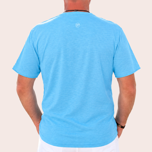 Henley T-Shirt - Balticblue - Herren