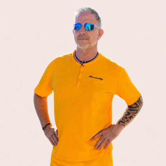 Henley T-Shirt - Magic Mango - Herren