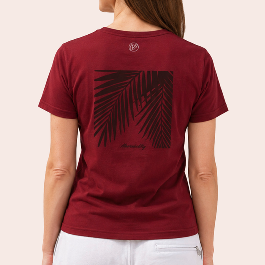 Henley T-Shirt - Palm Shadow - Damen